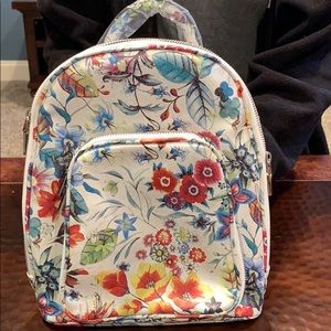 INC Floral Gunmetal backpack